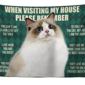 Cat Tapestry Hanging Table Art Wall Sofa Bed Cat 40x29.5 Decor Home Textiles new